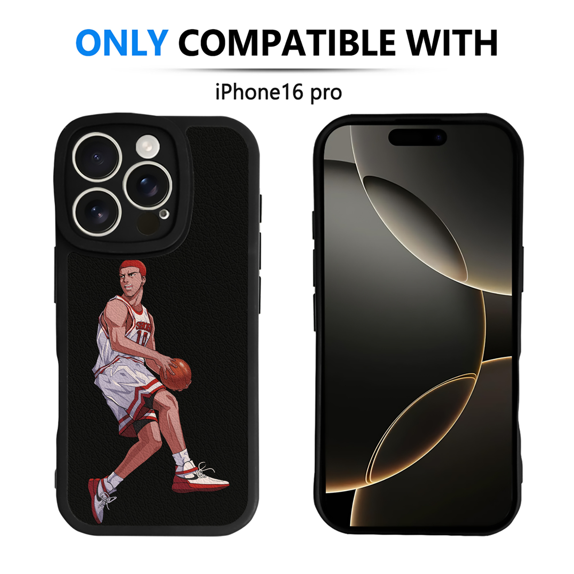 （画像用） SLAM DUNK／スラムダンク 【iPhone 16シリーズ対応】シリコンスマホケース（レザー調） 材質：シリコン
